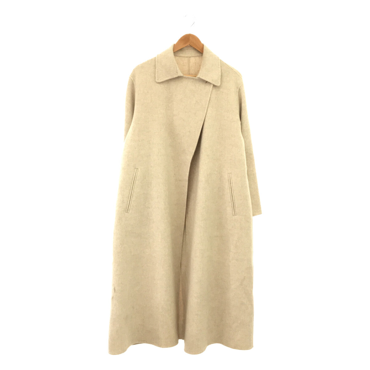 【신품】 Plage / 플라주 | 2022AW | 해밀턴 스텐 컬러 코트 | 34 | 자연 | 여성