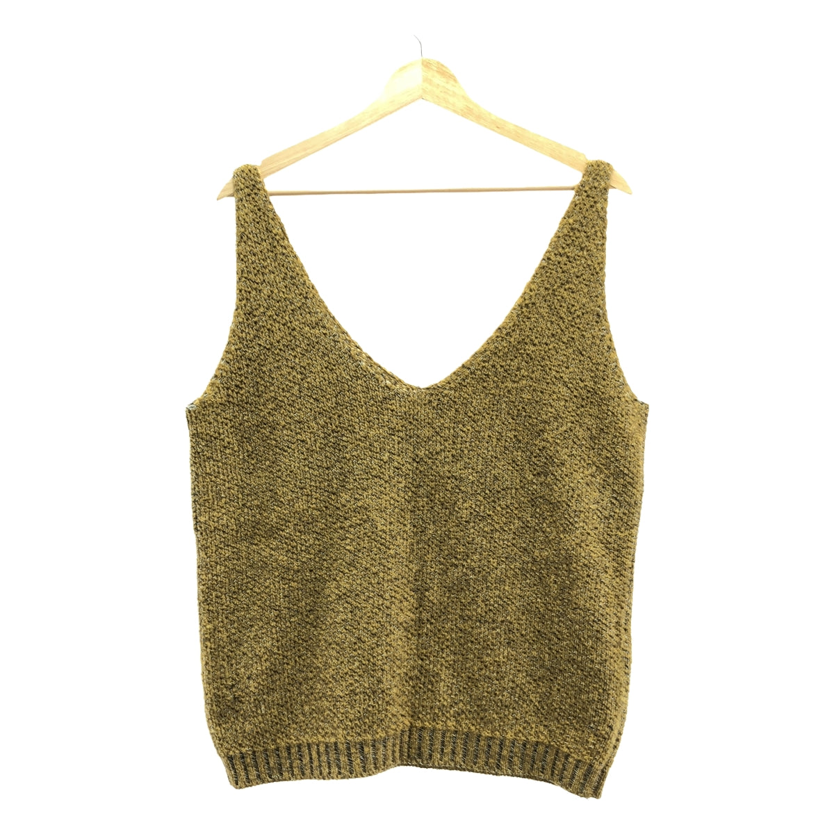 PRADA | 2015 | Cashmere cotton V-neck sleeveless knit | 40 | Women's