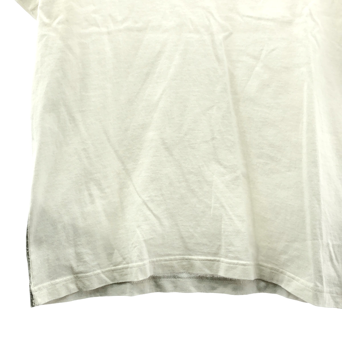 Maison Martin Margiela / メゾンマルタンマルジェラ | 2013SS | Vネック エイズ Tシャツ | S | ホワイト / シルバー | メンズ