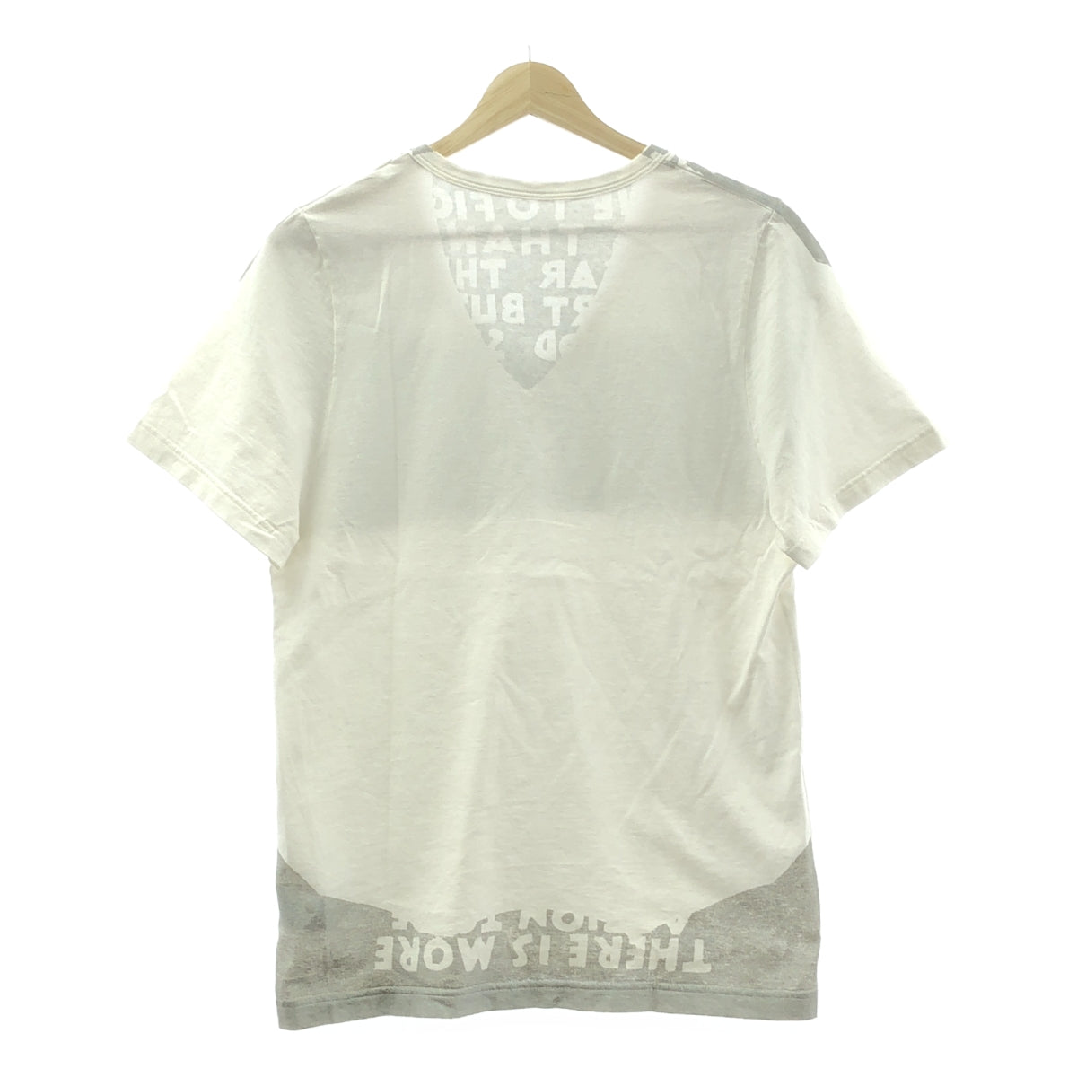 Maison Martin Margiela / メゾンマルタンマルジェラ | 2013SS | Vネック エイズ Tシャツ | S | ホワイト / シルバー | メンズ