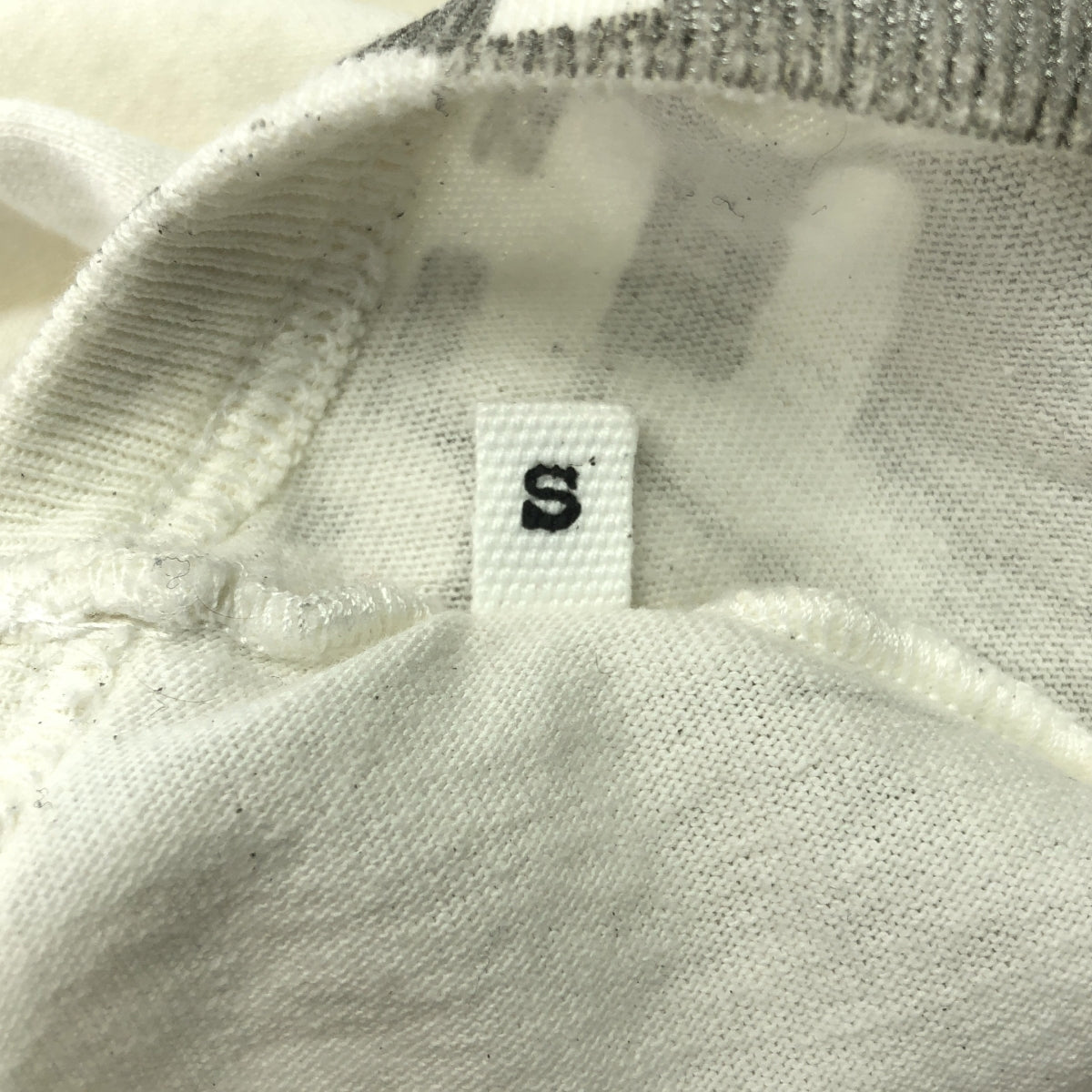 Maison Martin Margiela / メゾンマルタンマルジェラ | 2013SS | Vネック エイズ Tシャツ | S | ホワイト / シルバー | メンズ