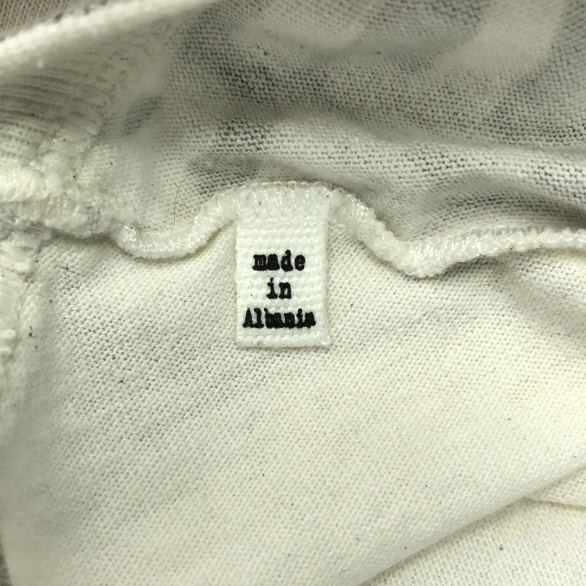 Maison Martin Margiela / メゾンマルタンマルジェラ | 2013SS | Vネック エイズ Tシャツ | S | ホワイト / シルバー | メンズ