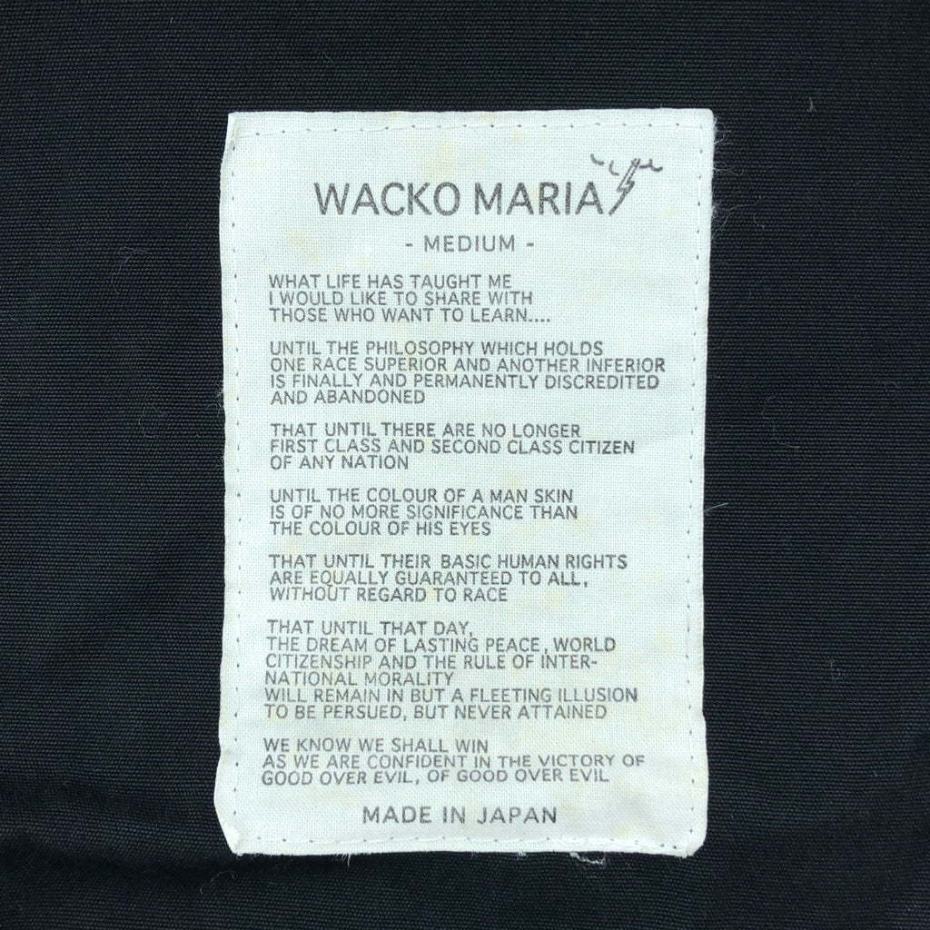 WACKO MARIA / 와코 마리아 | 헝겊 두개골 인쇄 모드 코트 | M | 남성