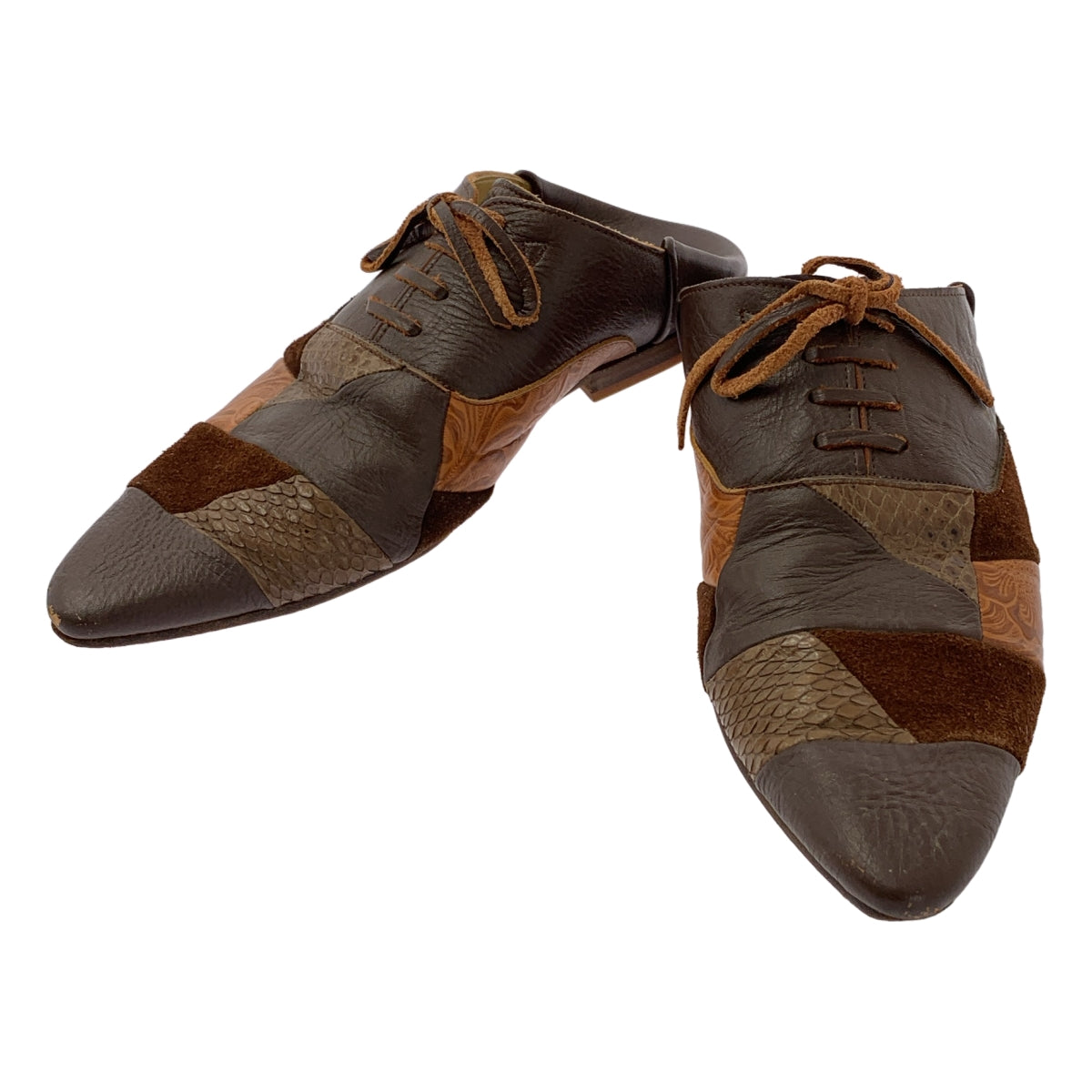 tricot COMME des GARCONS / 트리코콤 데 갤슨 | 패치워크 가죽 신발 | 22 |