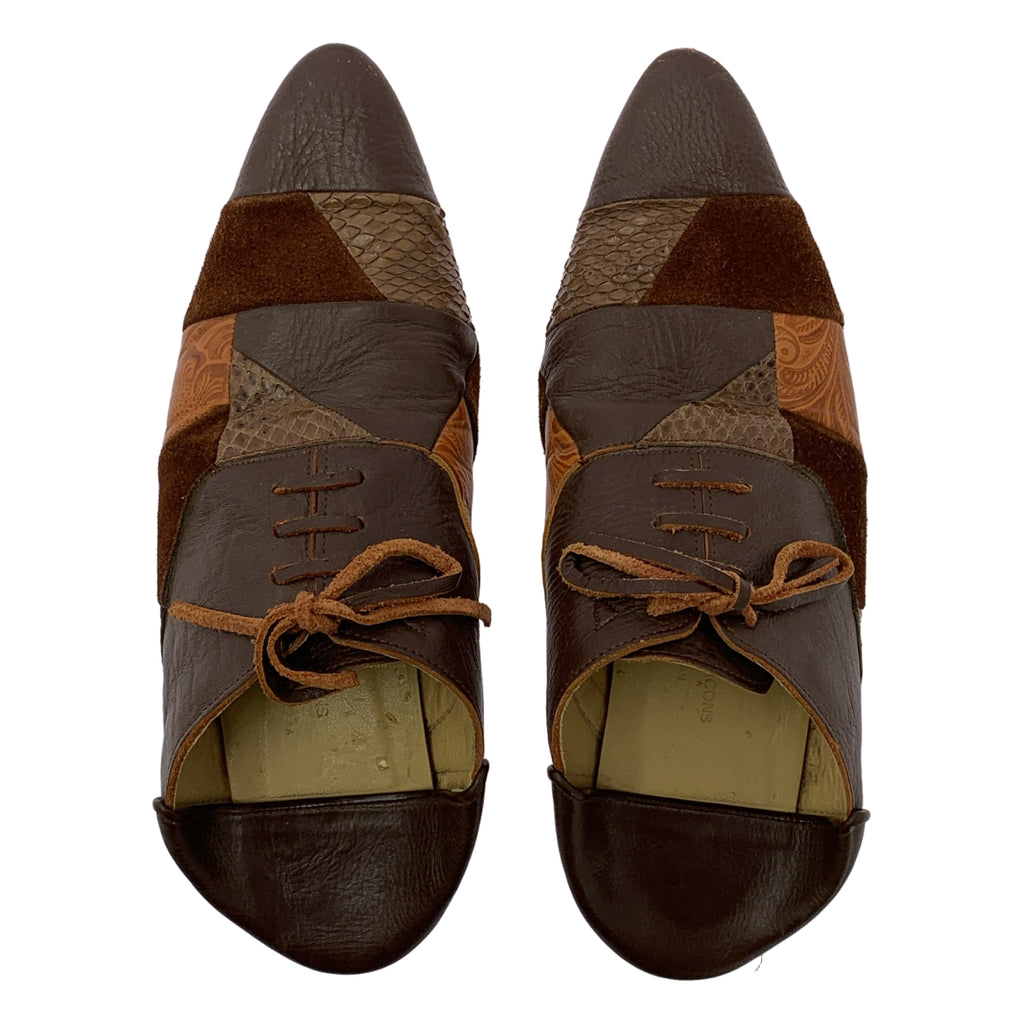 tricot COMME des GARCONS / 트리코콤 데 갤슨 | 패치워크 가죽 신발 | 22 |