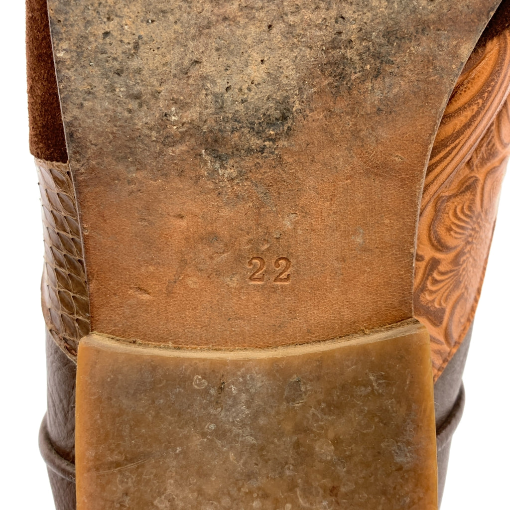 tricot COMME des GARCONS / 트리코콤 데 갤슨 | 패치워크 가죽 신발 | 22 |