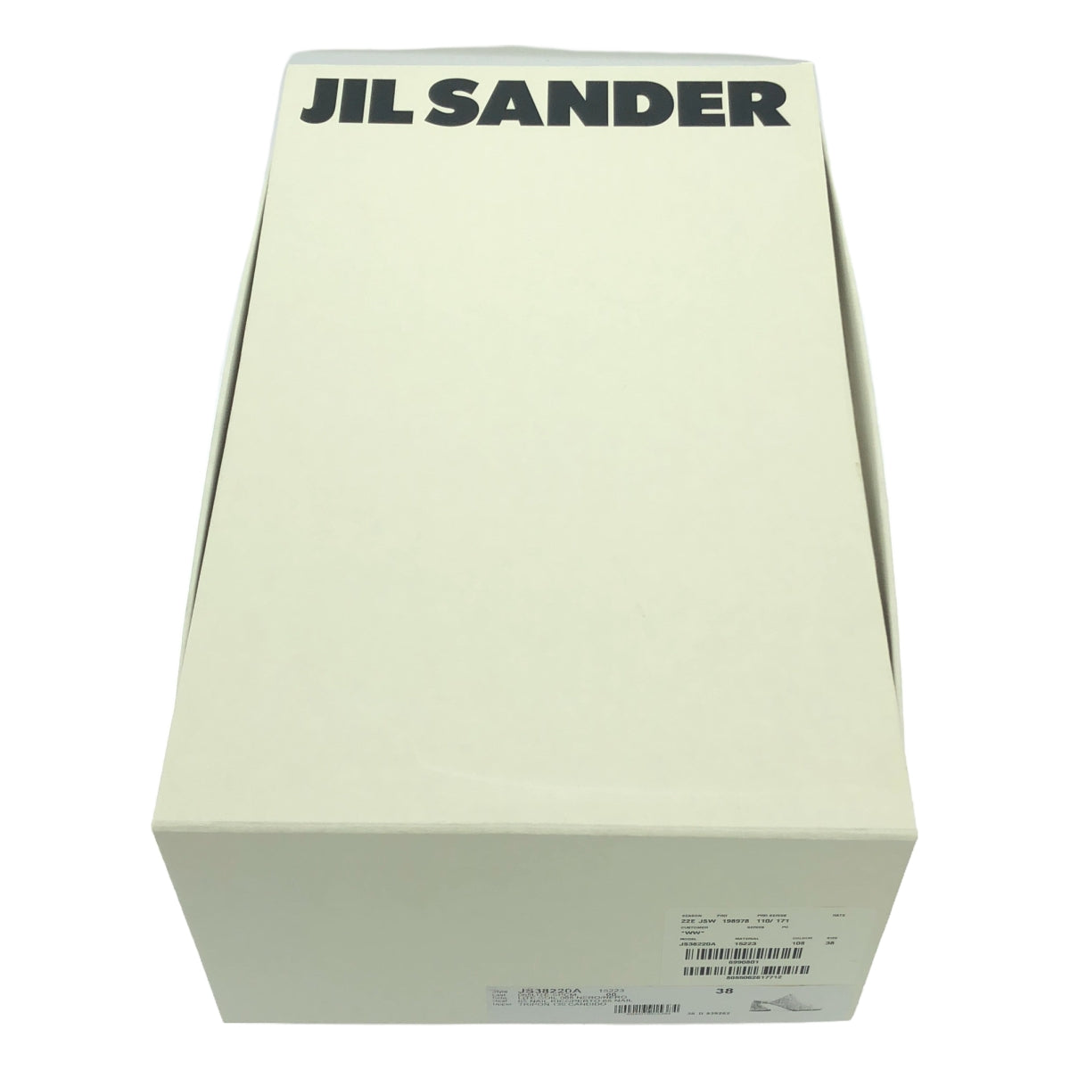 JIL SANDER / 질 썬더 | 쉐이프드 힐 샌들 뮬 | 38 | 아이보리 |