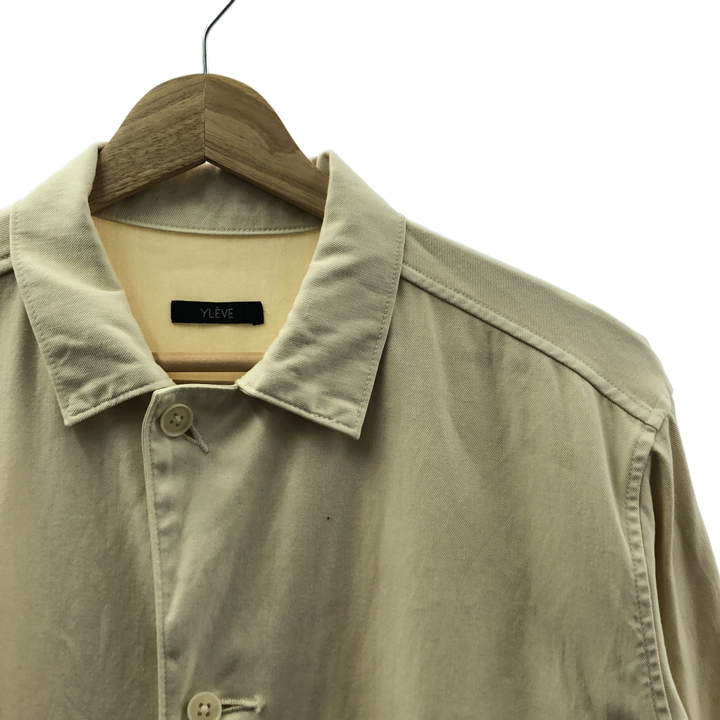 YLEVE / イレーヴ | 2022AW | ORGANIC COTTON DOUBLE CLOTH ALL IN ONE オーガニックコットン ダブルクロス オールインワン ジャンプスーツ | 1 | アイボリー | レディース