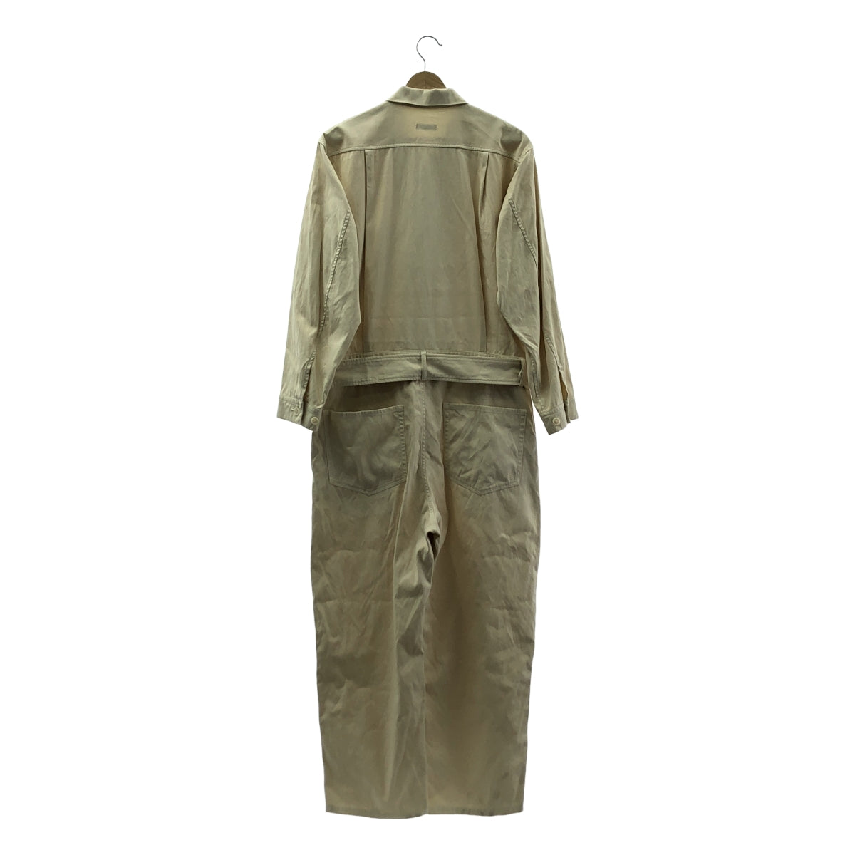 YLEVE / イレーヴ | 2022AW | ORGANIC COTTON DOUBLE CLOTH ALL IN ONE オーガニックコットン ダブルクロス オールインワン ジャンプスーツ | 1 | アイボリー | レディース
