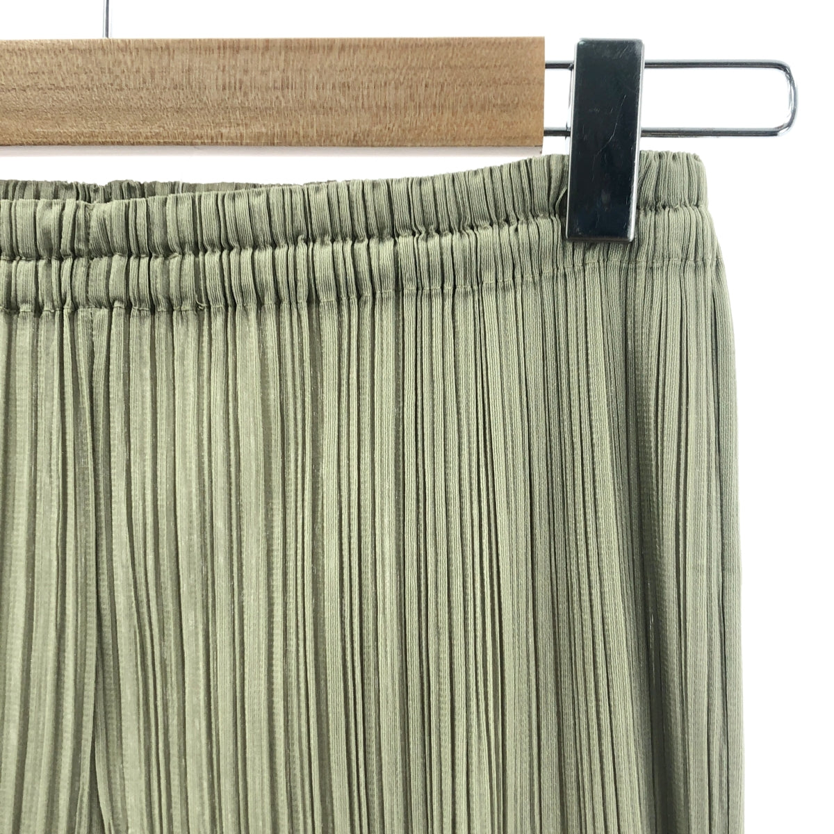 PLEATS PLEASE ISSEY MIYAKE | 百褶休閒褲 | 3碼 | 綠色 | 女款
