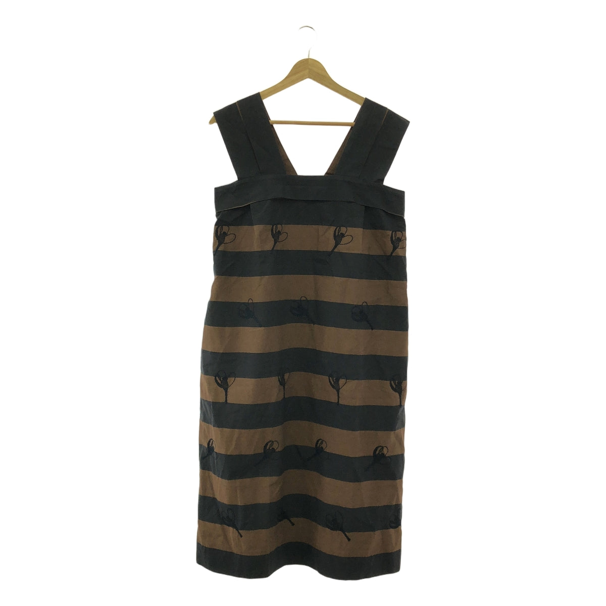 mina perhonen / 미나펠호넨 | mademoiselle 테두리 원피스 | 36 | 브라운 | 여성