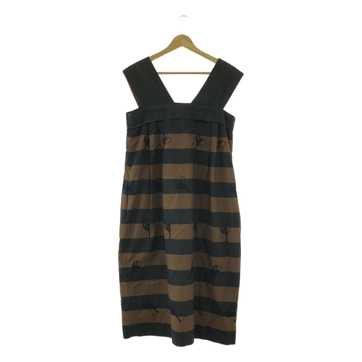 mina perhonen / 미나펠호넨 | mademoiselle 테두리 원피스 | 36 | 브라운 | 여성