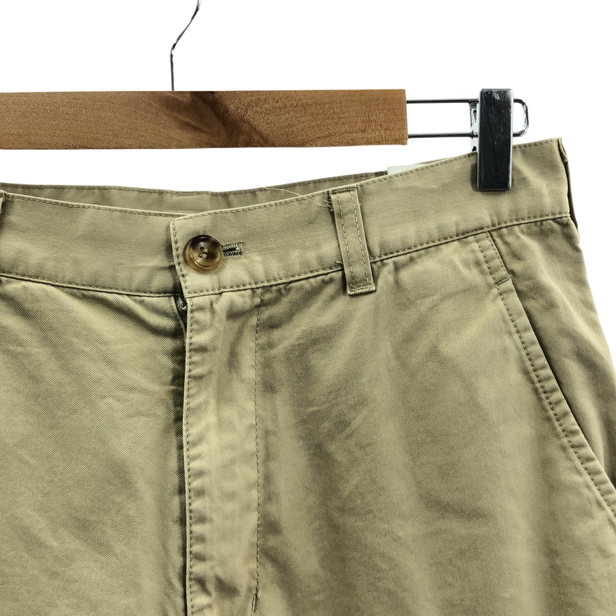 COMME des GARCONS HOMME / 컴데 갤슨 옴므 | AD2019 | 내부 라인 테이프 테이퍼드 치노 바지 | XS | 베이지 | 남성