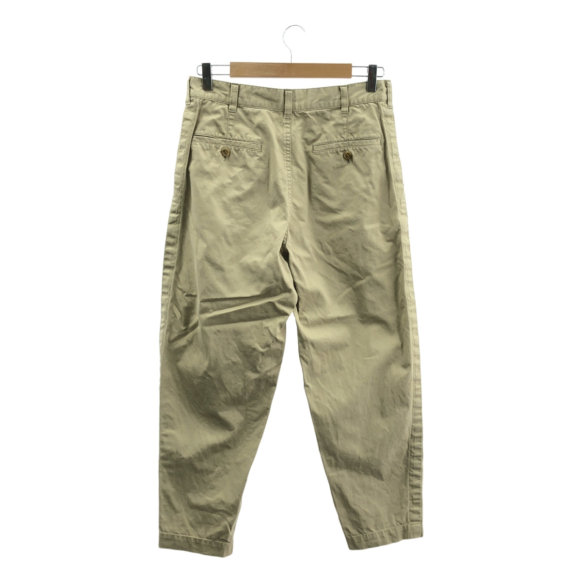 COMME des GARCONS HOMME / 컴데 갤슨 옴므 | AD2019 | 내부 라인 테이프 테이퍼드 치노 바지 | XS | 베이지 | 남성
