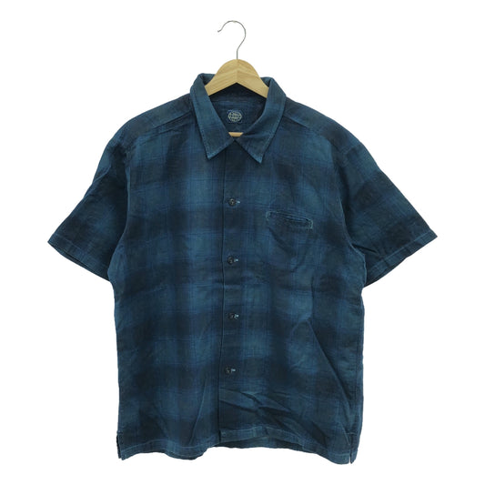 LITMUS | Indigo ombre check shirt |