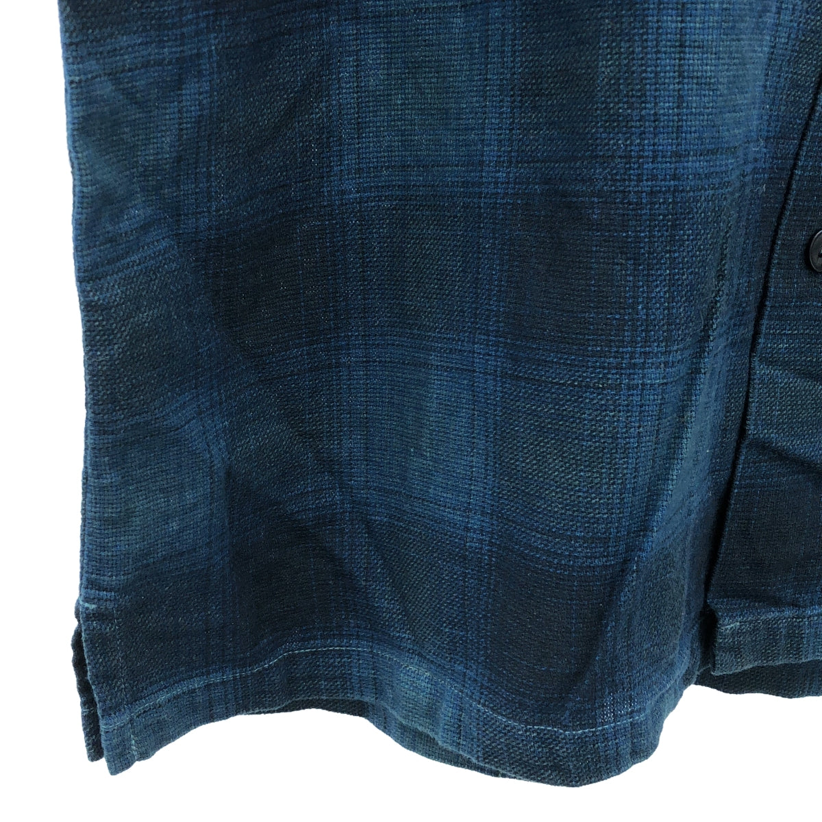 LITMUS | Indigo ombre check shirt |