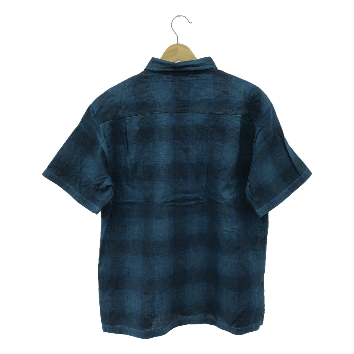 LITMUS | Indigo ombre check shirt |