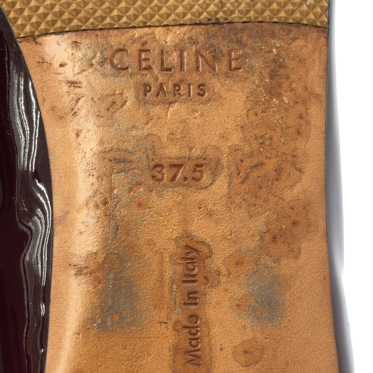 CELINE / 셀린느 | by Phoebe Philo 피비 / 특허 가죽 바부시 플랫 슈즈 | 37 1/2 | 여성