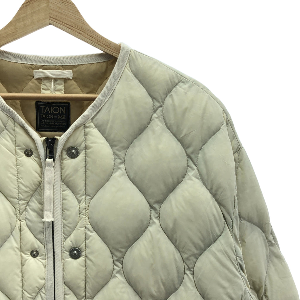 TAION | 軍用 M65 Liner W-Zip 羽絨外套 | L | 灰白色 | 女款