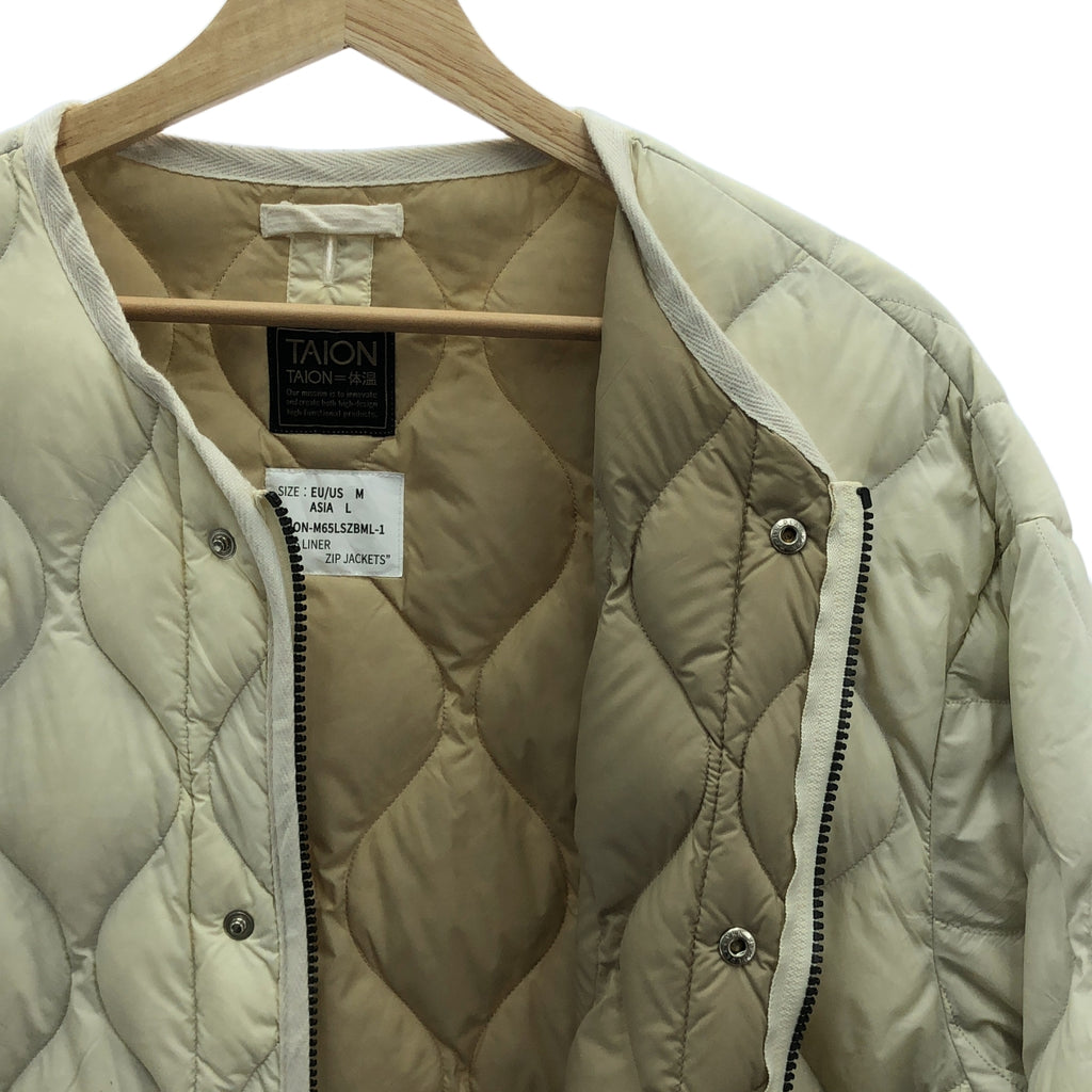 TAION | 軍用 M65 Liner W-Zip 羽絨外套 | L | 灰白色 | 女款