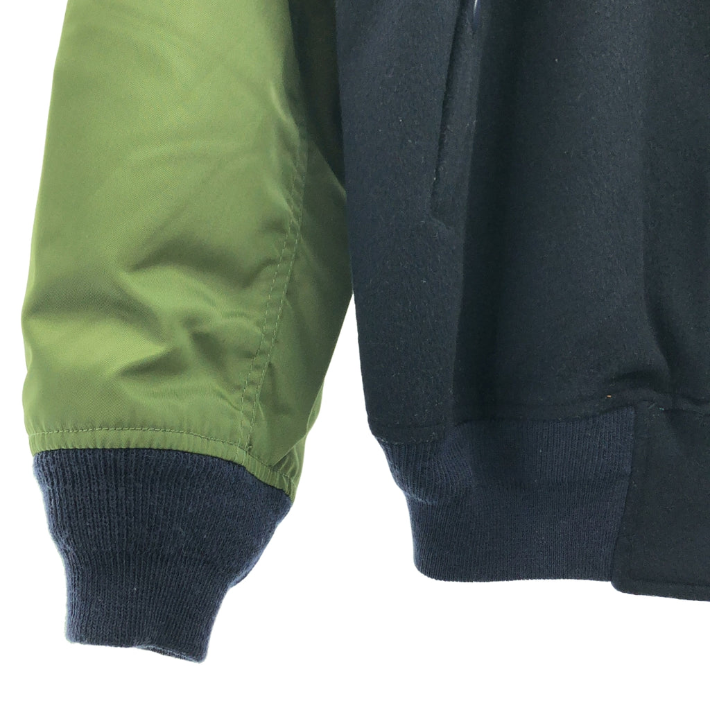 DIGAWEL / ディガウェル | 異素材 ボンバージャケット | 1 | ネイビー/カーキ | メンズ