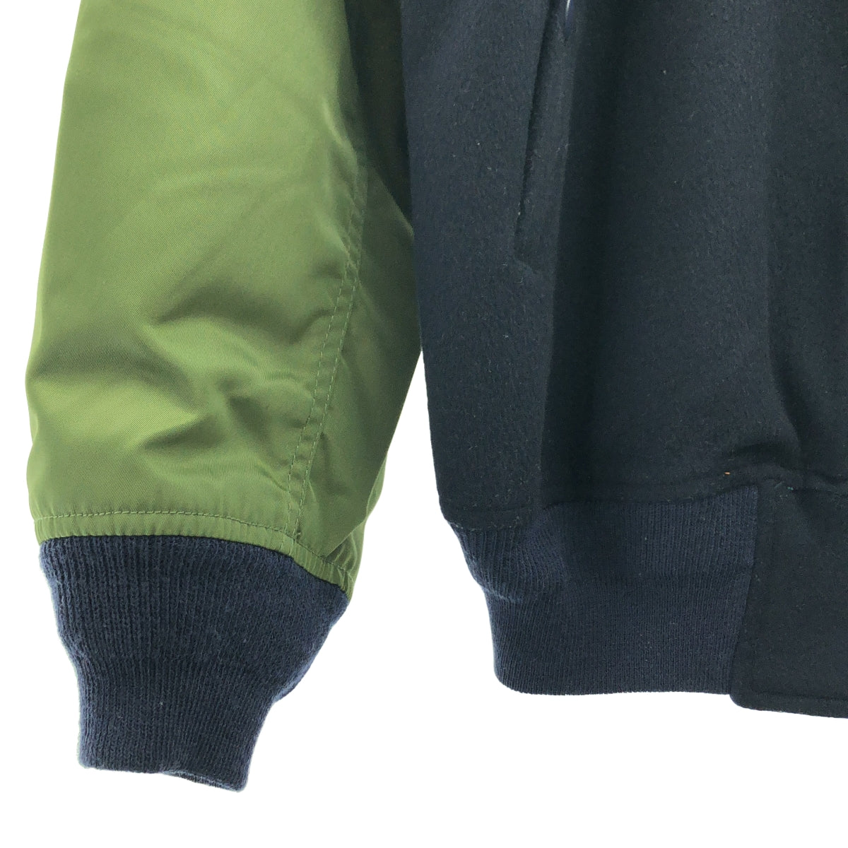 DIGAWEL / ディガウェル | 異素材 ボンバージャケット | 1 | ネイビー/カーキ | メンズ