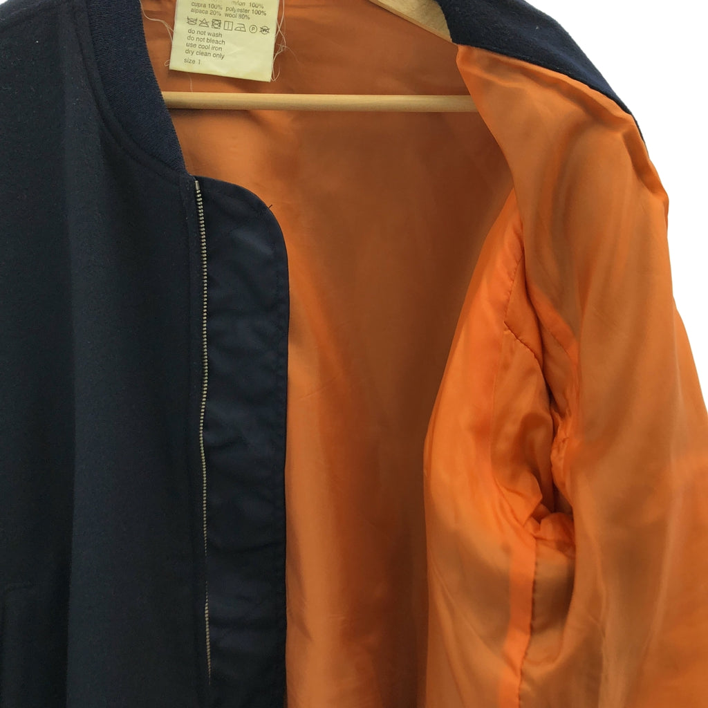 DIGAWEL / ディガウェル | 異素材 ボンバージャケット | 1 | ネイビー/カーキ | メンズ