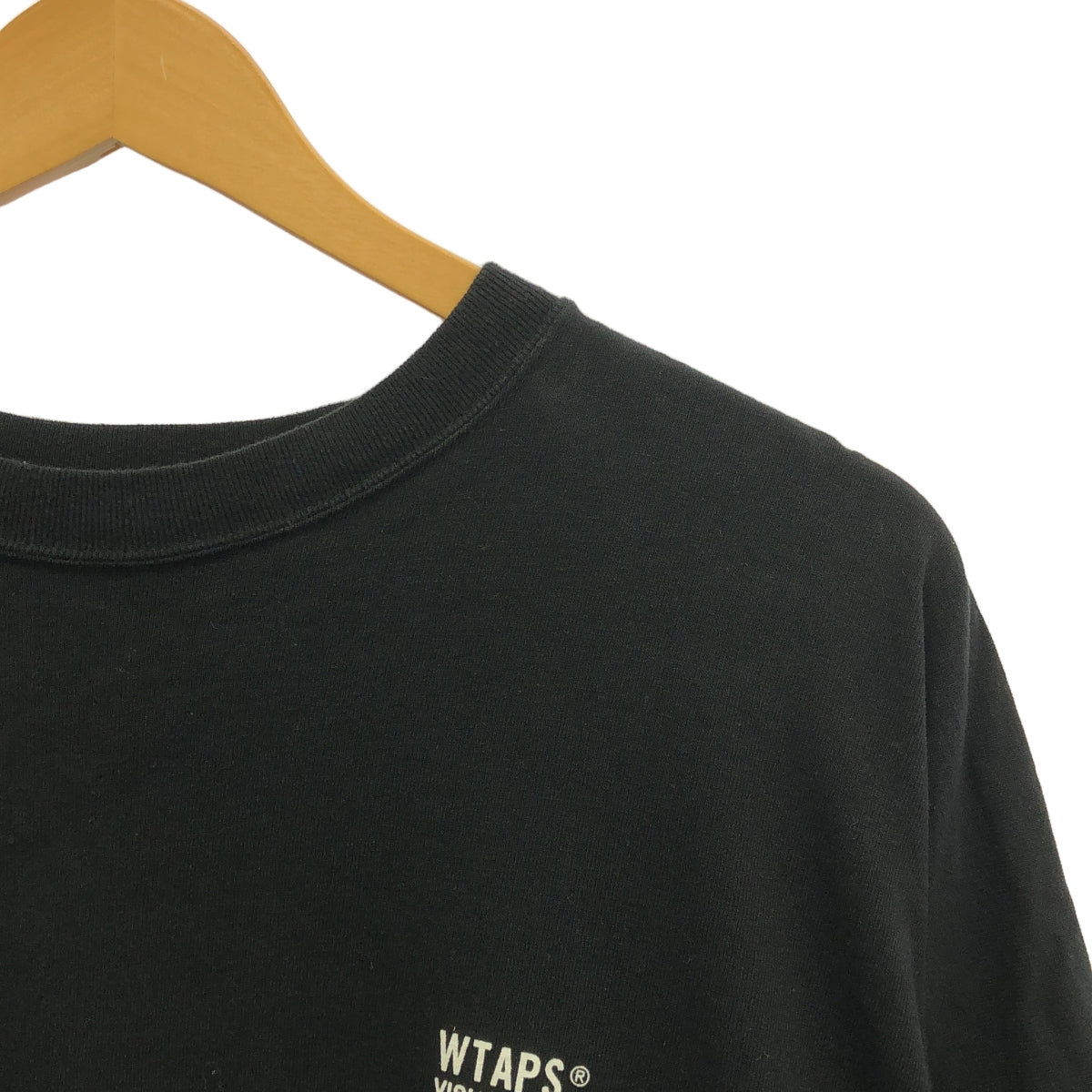 WTAPS / 雙擊 | 2024SS | OBJ 05 / LS / 棉質。 FORTLESS 棉長袖 T 卹 | 3 |黑色/白色|男士