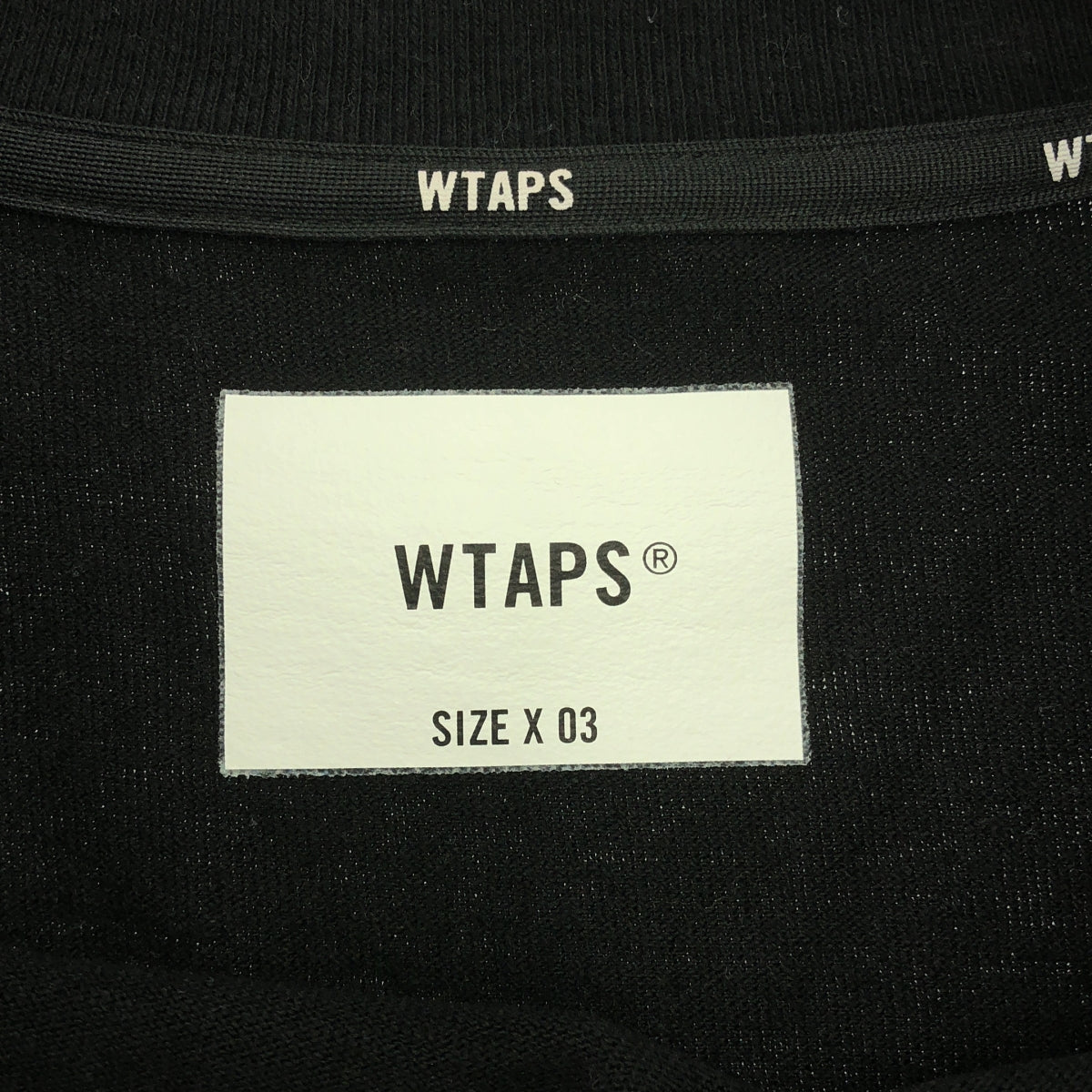 WTAPS / 雙擊 | 2024SS | OBJ 05 / LS / 棉質。 FORTLESS 棉長袖 T 卹 | 3 |黑色/白色|男士