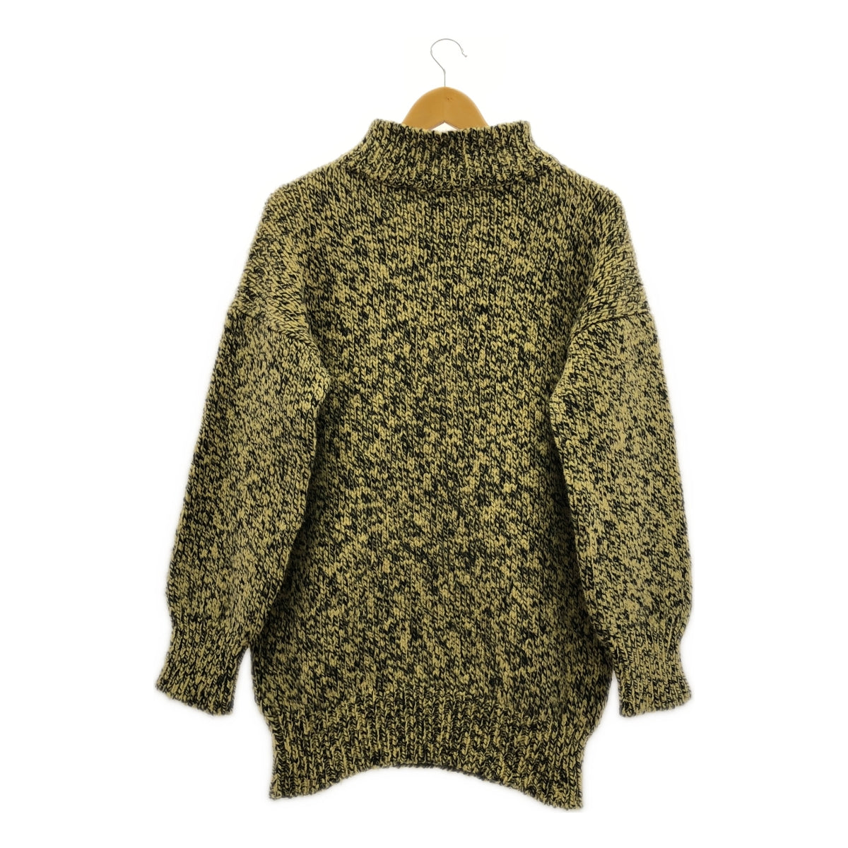 【美品】  NOWOS / ノーウォス | ボトルネック オーバーニット | ブラウン/ブラック | レディース