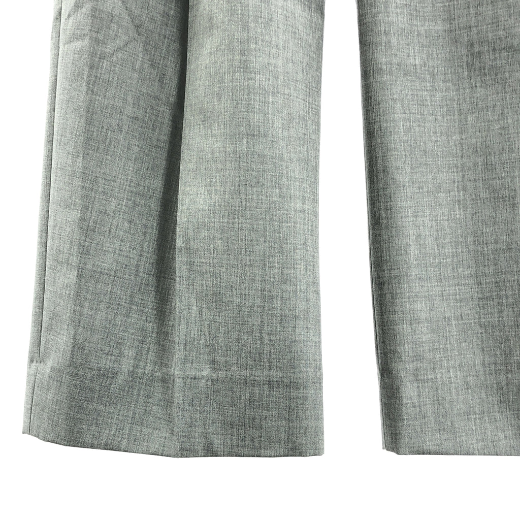 【美品】  VICTORIA BECKHAM / ヴィクトリアベッカム | タック ワイド スラックス パンツ | 8 | grey melange | レディース