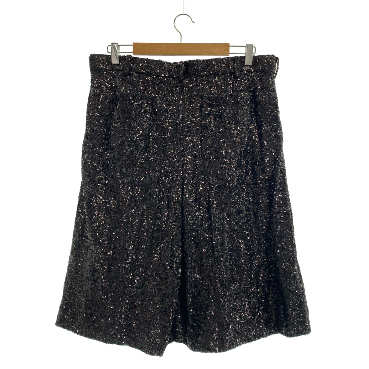 COMME des GARÇONS HOMME PLUS | 2018 春夏系列 | 亮片裝飾雙褶闊腳短褲 / 有襯裡 | 尺寸 XL | 男款