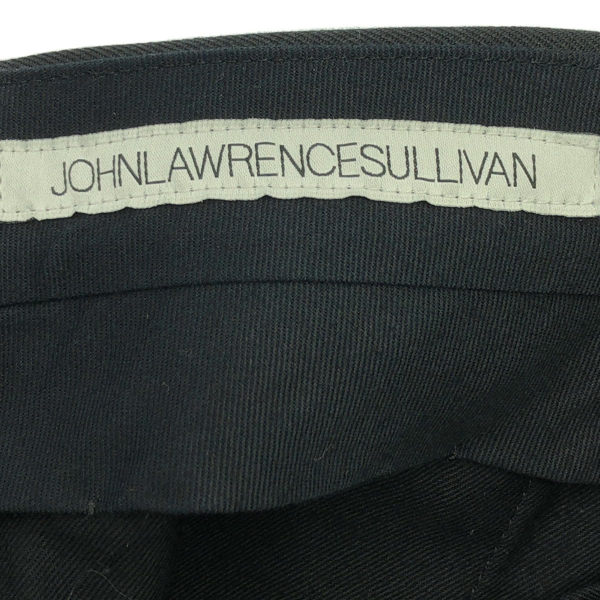 【美品】  JOHN LAWRENCE SULLIVAN / ジョンローレンスサリバン | 2024SS | Gabardine chaps trousers サイドジップ ウールギャバジン パンツ | 44 | ブラック | メンズ