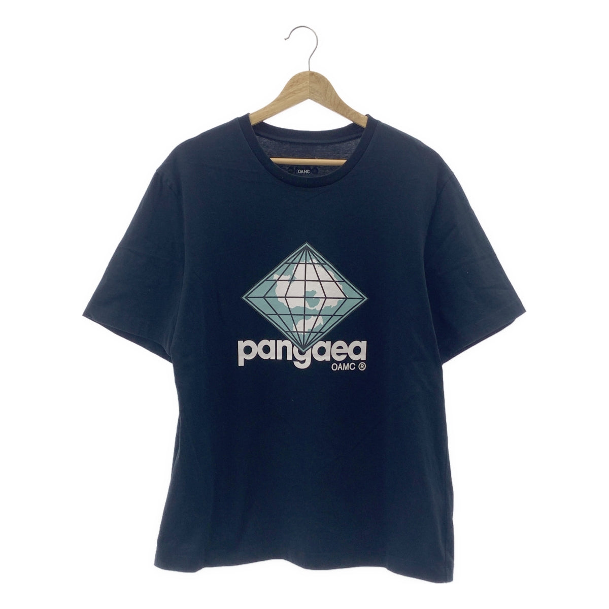 【美品】  OAMC / オーエーエムシー | 2023SS | CELSIAN T SHIRT  セルシアン プリント Tシャツ | S | ブラック | メンズ
