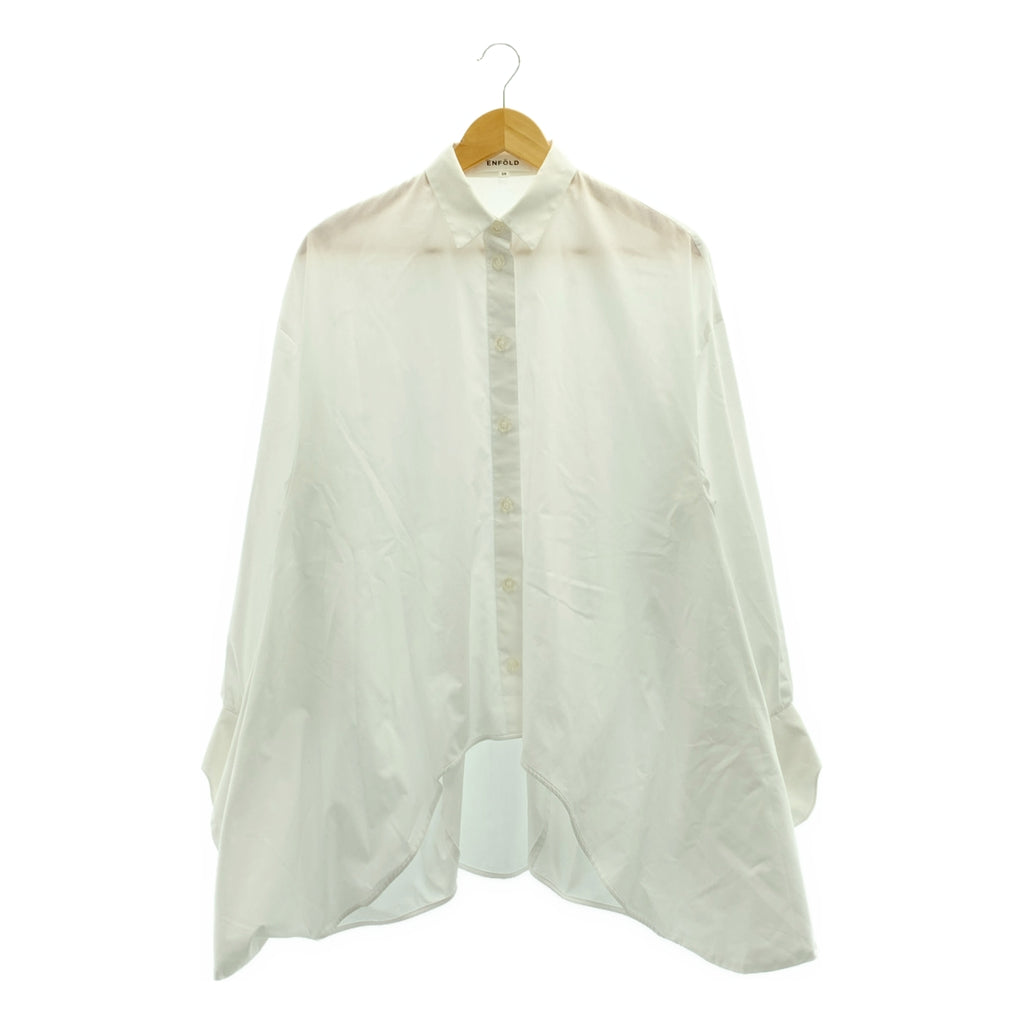 ENFOLD | 燈籠下擺襯衫 | 棉混紡 | 尺寸 38 | 女款