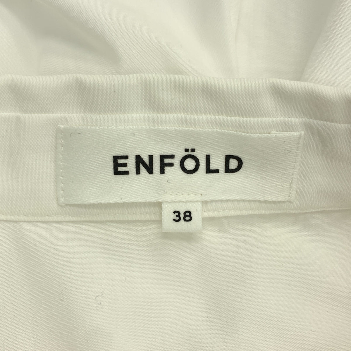 ENFOLD | 燈籠下擺襯衫 | 棉混紡 | 尺寸 38 | 女款