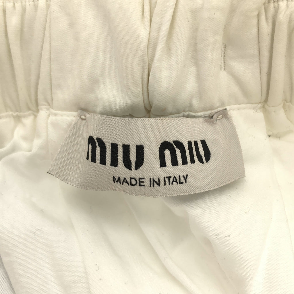 miu miu / Miu Miu | 2024SS | 府綢花朵蓬蓬裙 | 尺寸 38 | 女款
