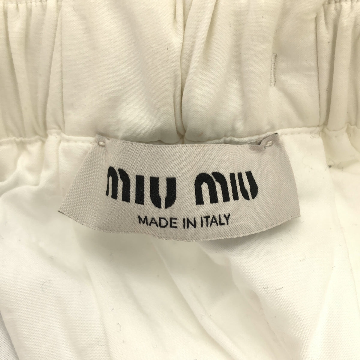 miu miu / 뮤뮤 | 2024SS | 포플린 플라워 볼륨 스커트 | 38 | 화이트 | 여성