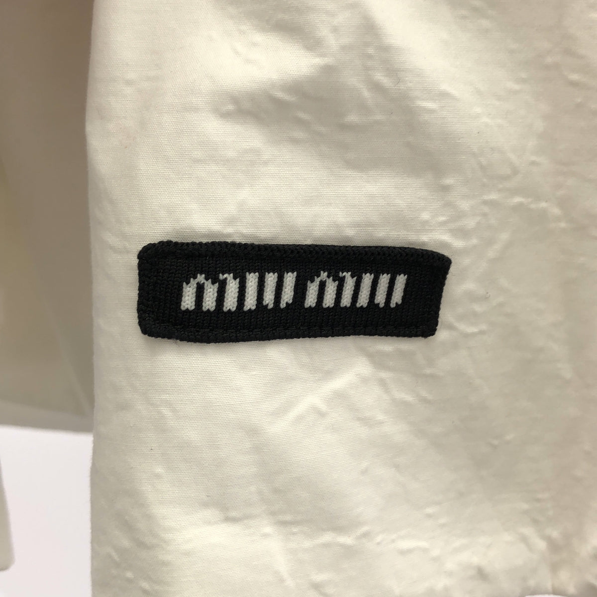 miu miu / 뮤뮤 | 2024SS | 포플린 플라워 볼륨 스커트 | 38 | 화이트 | 여성