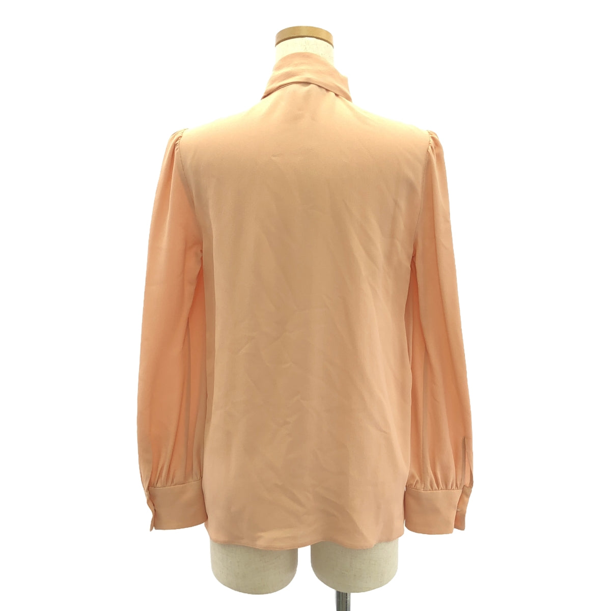 PRADA | Silk ribbon tie long sleeve blouse | Size 36 | Pink | Women's