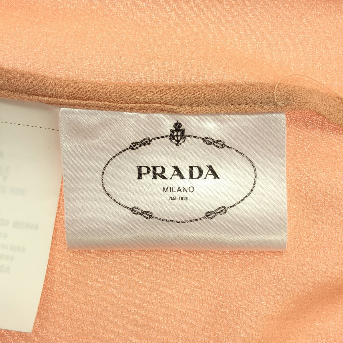 PRADA | Silk ribbon tie long sleeve blouse | Size 36 | Pink | Women's