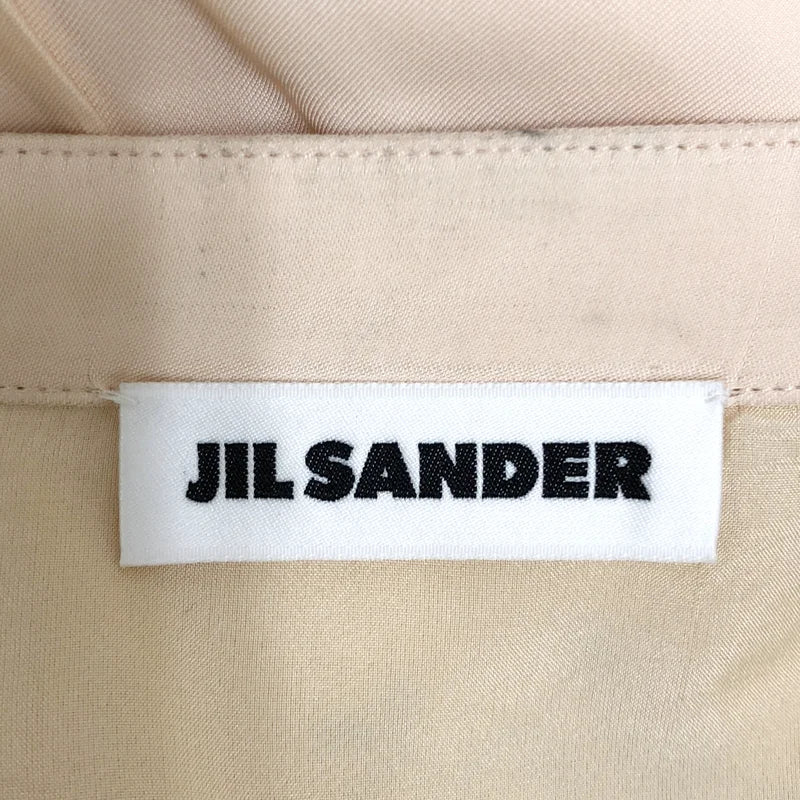 JIL SANDER / ジルサンダー | 2020SS | レーヨン フラワージャガード ピンタック ギャザー ワンピース | 32 | レディース