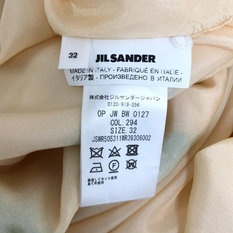 JIL SANDER / ジルサンダー | 2020SS | レーヨン フラワージャガード ピンタック ギャザー ワンピース | 32 | レディース