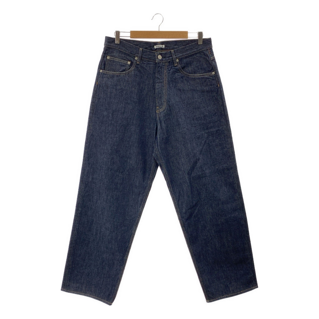 AURALEE / オーラリー | HARD TWIST DENIM WIDE PANTS ハードツイスト ワイド デニムパンツ | 34 | メンズ