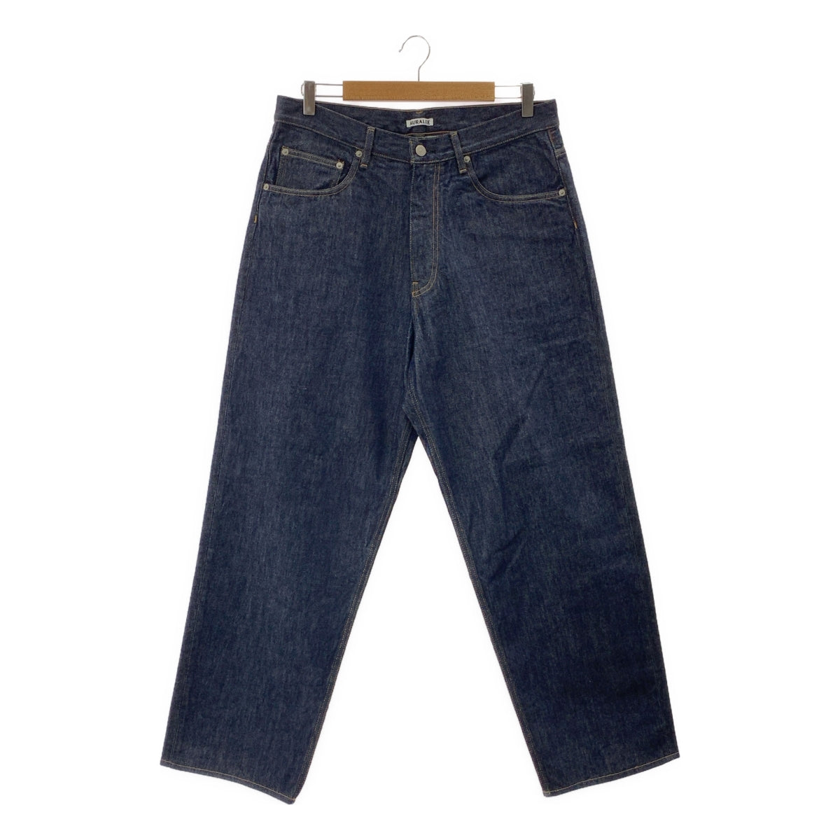 AURALEE / オーラリー | HARD TWIST DENIM WIDE PANTS ハードツイスト ワイド デニムパンツ | 34 | メンズ