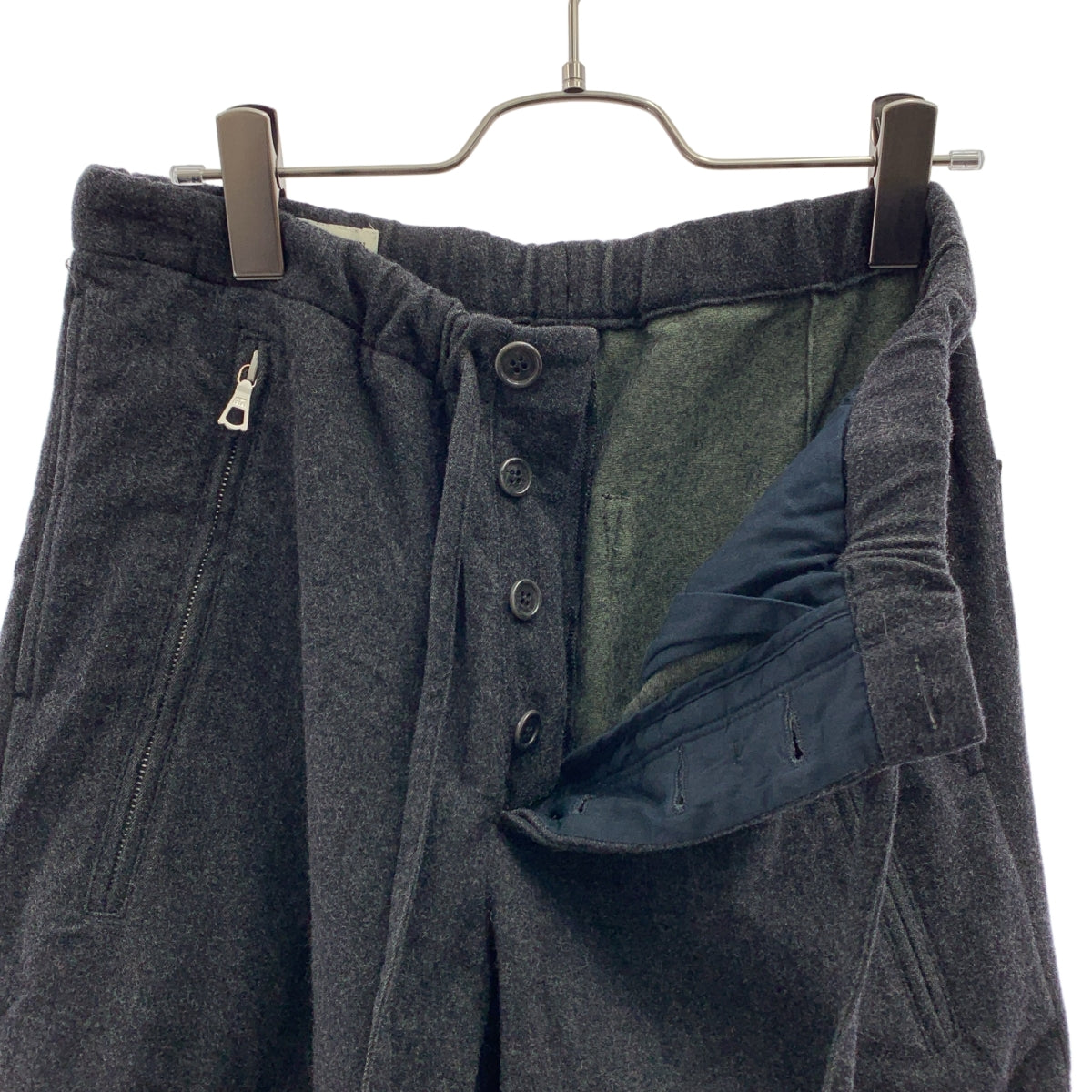 DRIES VAN NOTEN / ドリスヴァンノッテン | ウール ドローストリング スラックス パンツ | 44 | メンズ