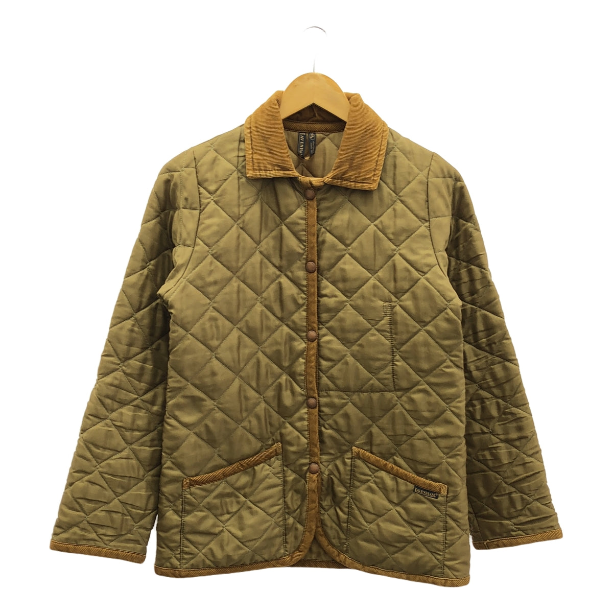 LAVENHAM / ラベンハム | コーデュロイ切替 キルティング ジャケット | 36 | ブラウン系 | レディース