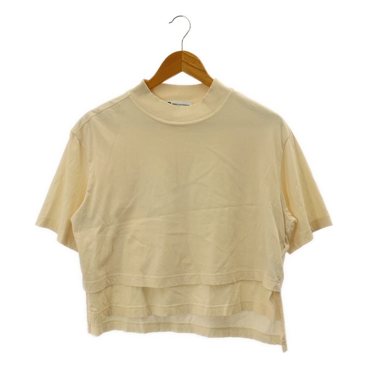 Y-3 / ワイスリー | コットン バックロゴ レイヤード カットソー | M |