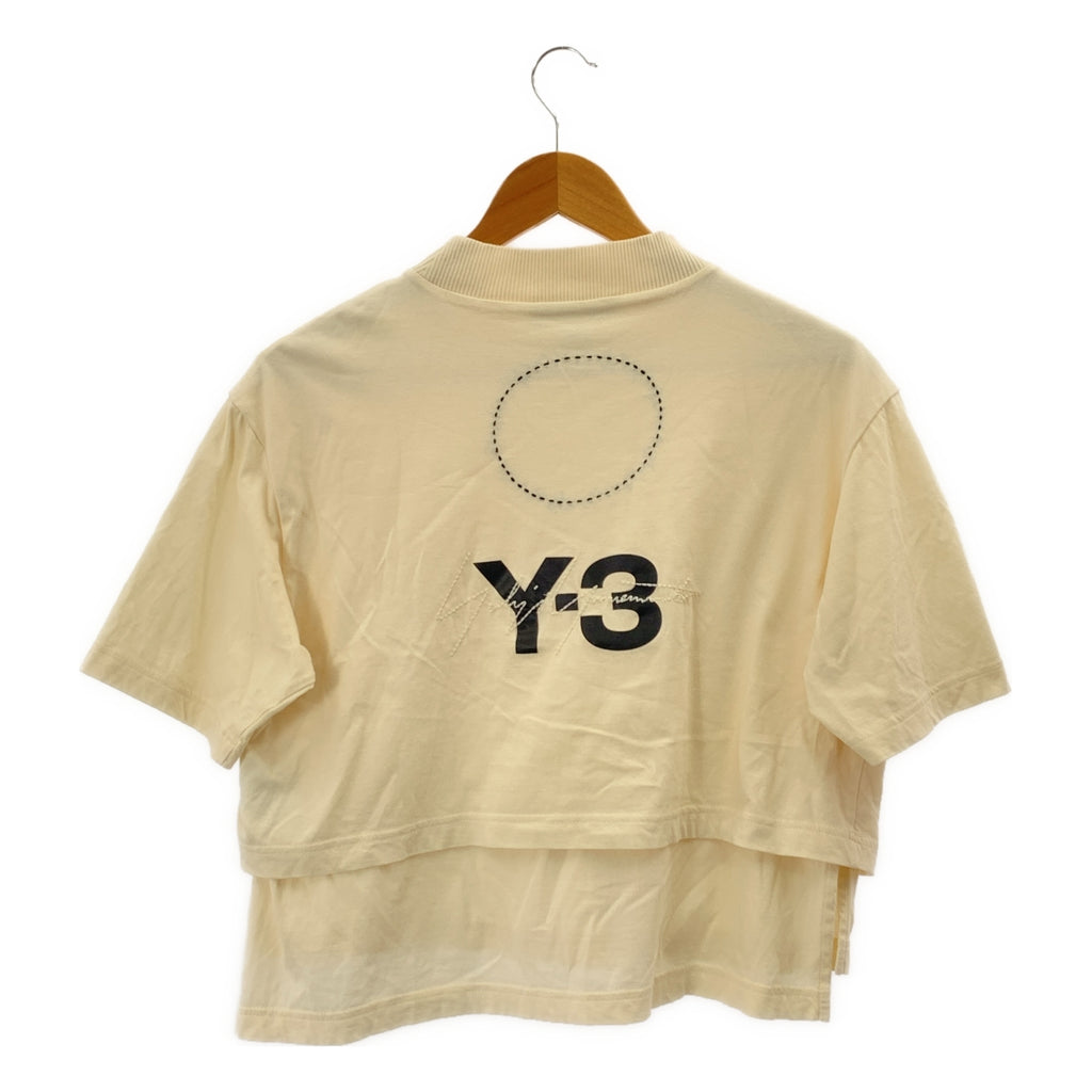 Y-3 / ワイスリー | コットン バックロゴ レイヤード カットソー | M |