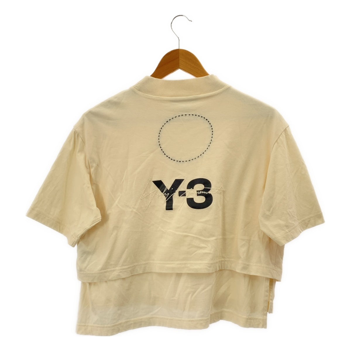 Y-3 / ワイスリー | コットン バックロゴ レイヤード カットソー | M |